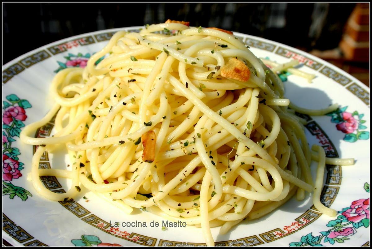 Espaguetti con ajo