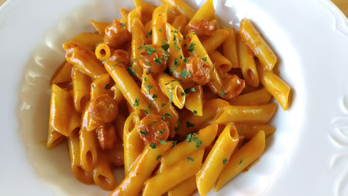Macarrones con Chorizo