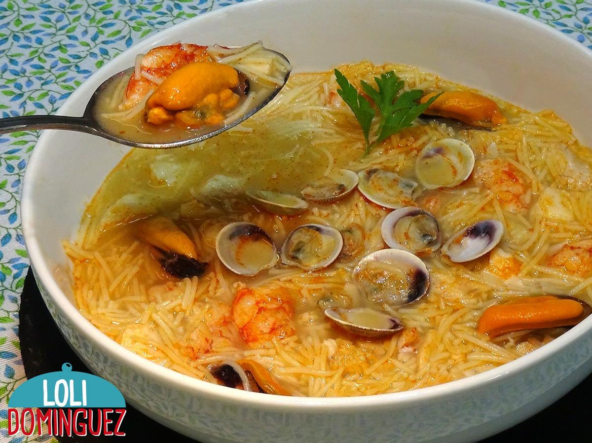 Sopa de pescado y marisco o Sopa Marinera. Receta fácil. La más deliciosa sopa que puedas imaginarte