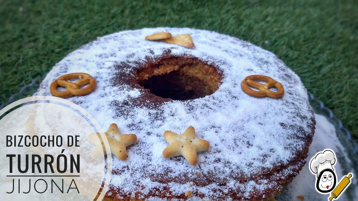 Bizcocho turrón jijona en Thermomix tm5.