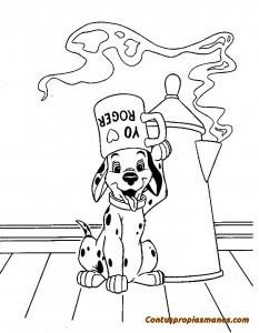Dibujos disney para colorear-101 Dámatas