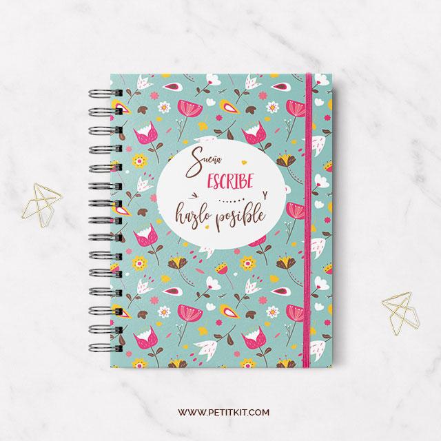 libreta modelo flores