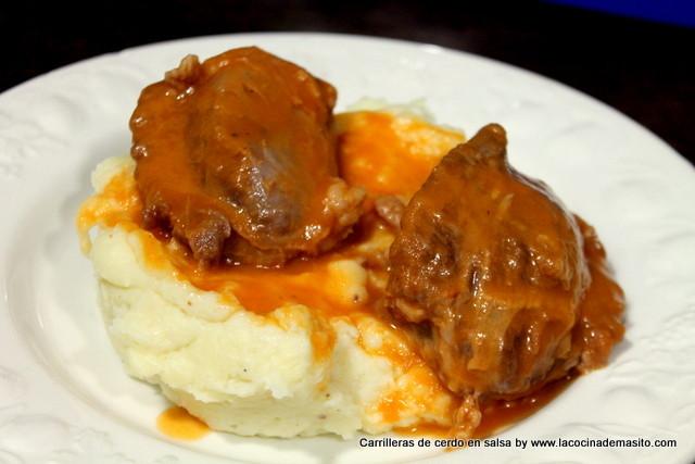 Carrilleras de cerdo en salsa