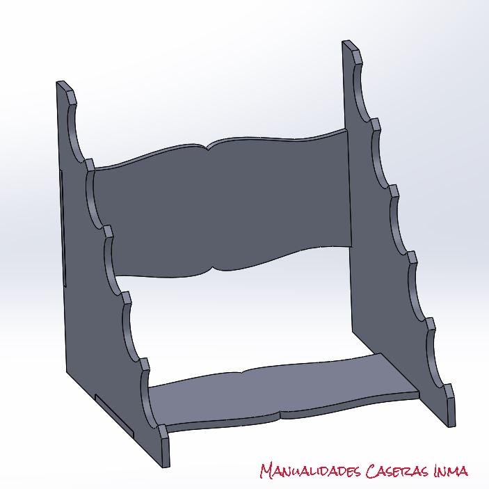 Manualidades Caseras Inma_ 3D Organizador porta pulseras 