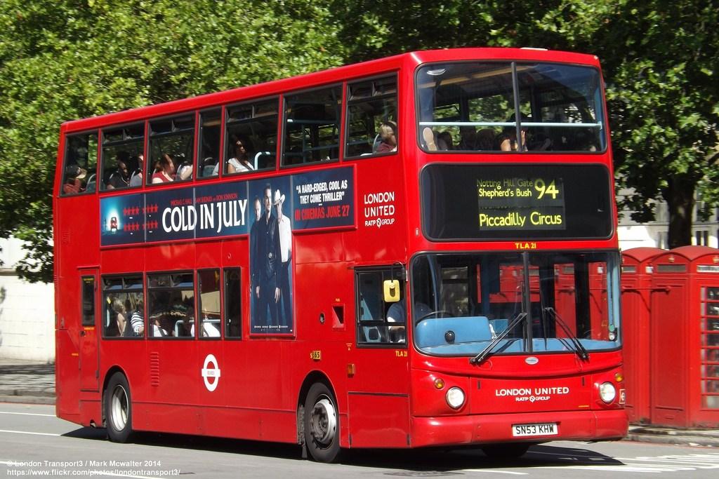 London United TLA21, SN53KHW Seen here in Marble Arch