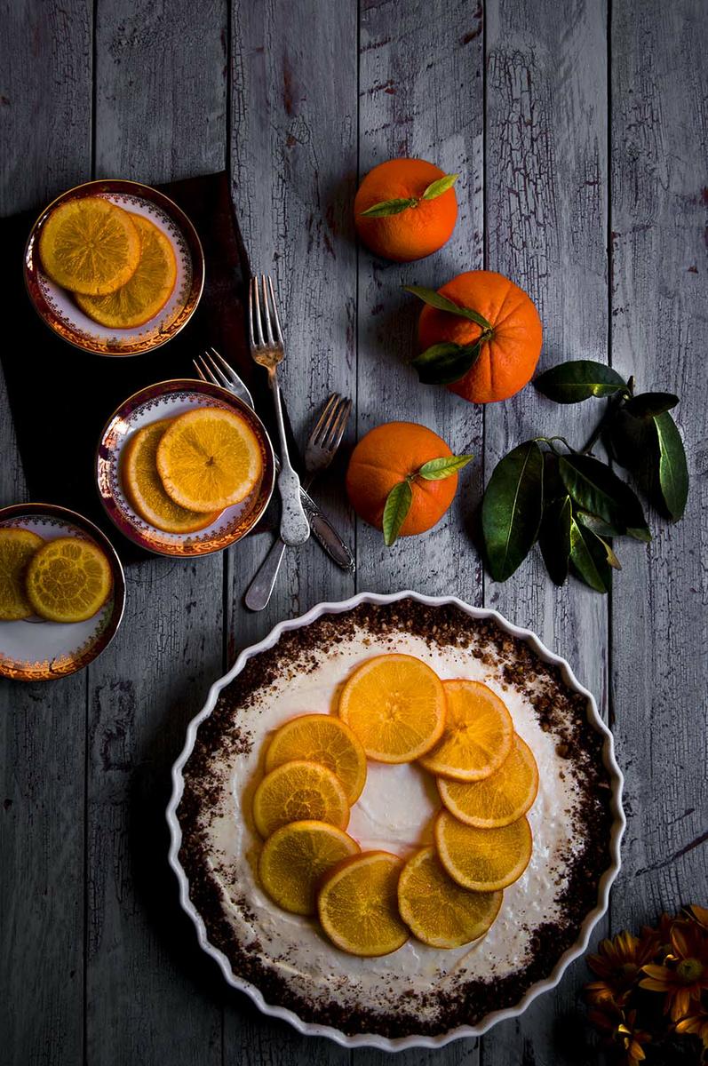 cheesecake de naranja