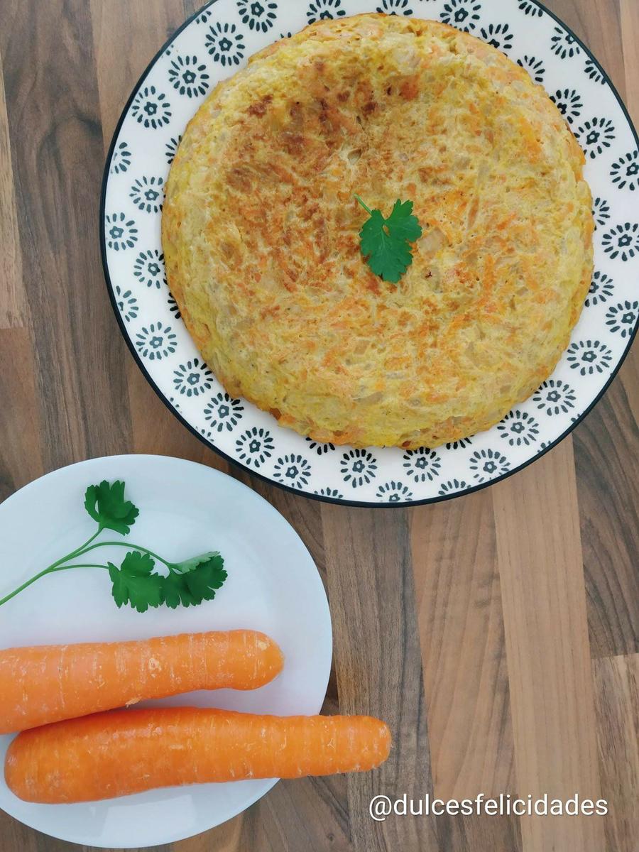 Tortilla de zanahoria, Tortilla de zanahorias, recetas con zanahorias