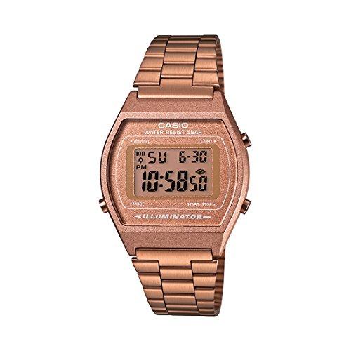 Casio Collection B640WC-5AEF, Reloj Digital Unisex, Acero Inoxidable, Marrón