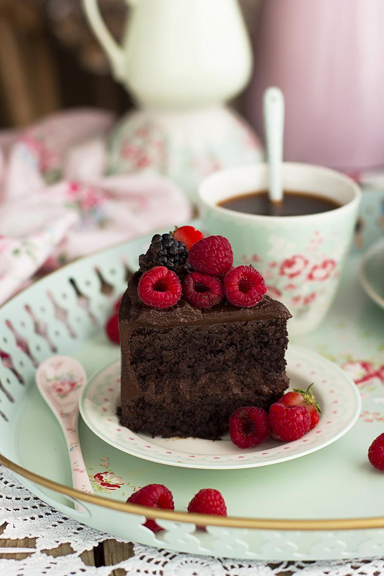 Tarta de Chocolate Saludable Deliciosa sin gluten sin harina 