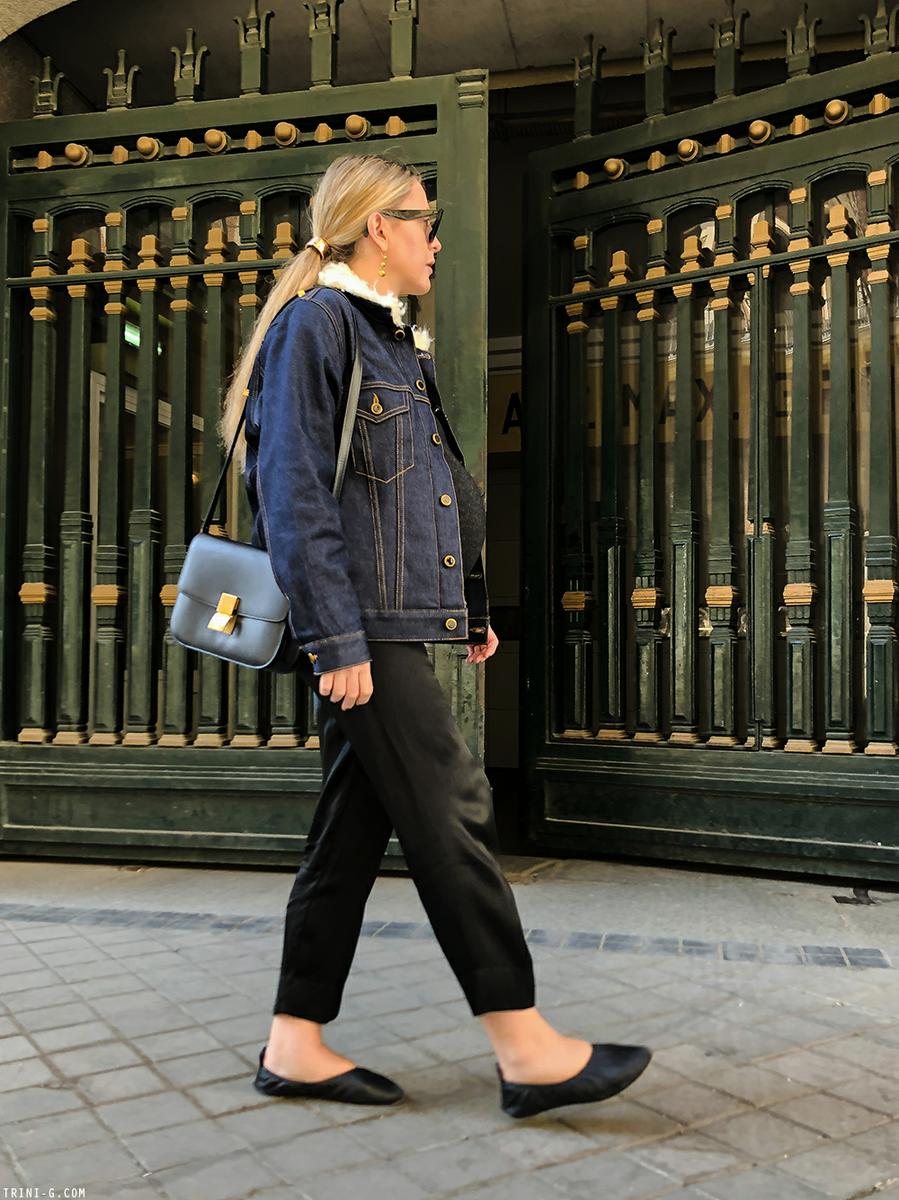 Trini | Khaite denim jacket Céline ballerina