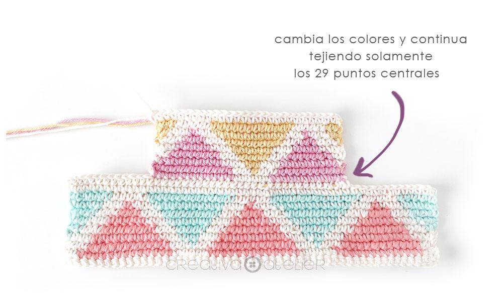 Cómo hacer un neceser tapestry a crochet de form cuadrada