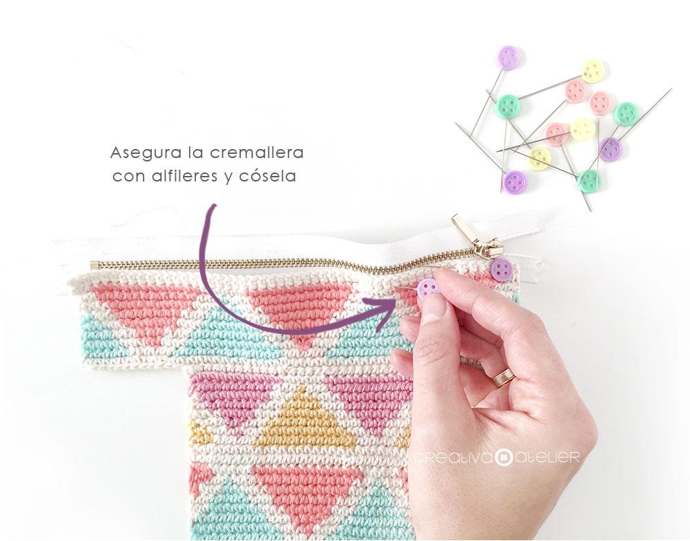 Cómo hacer un neceser tapestry a crochet de form cuadrada