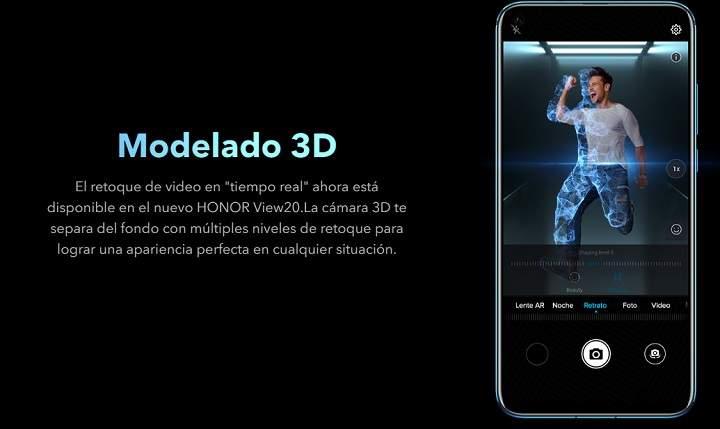 Huawei Honor View 20 analisis reseña review en español de este movil con CPU Kirin 980 a 2.6GHz 8GB RAM 256GB ROM cámara de 48MP con slow motion batería de 4000mAh especificaciones precio y opinión