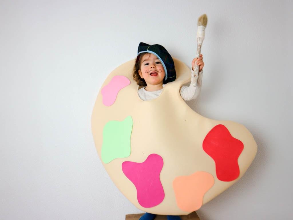 como hacer un disfraz de pintor