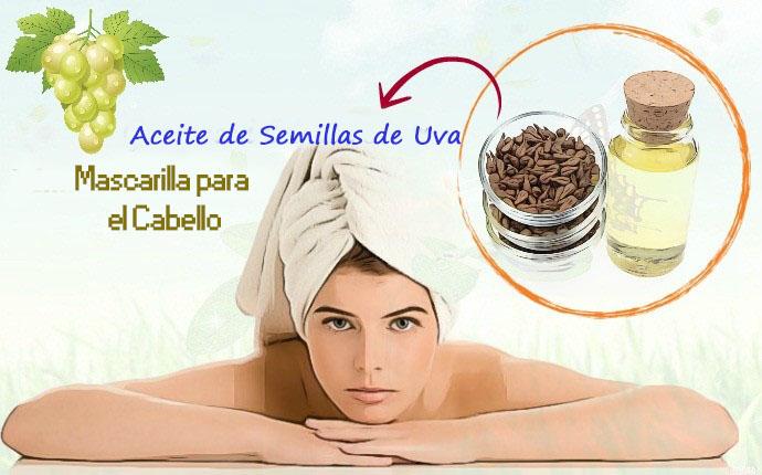 aceite de semilla de uva para el cabello - hacer máscara para el cabello