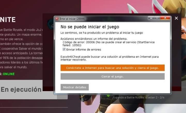 Solucion Al Codigo De Error 006 Easy Anti Cheat En Fortnite Y Otros Tecnologia