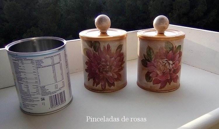 Latas Decoradas Estilo Vintage