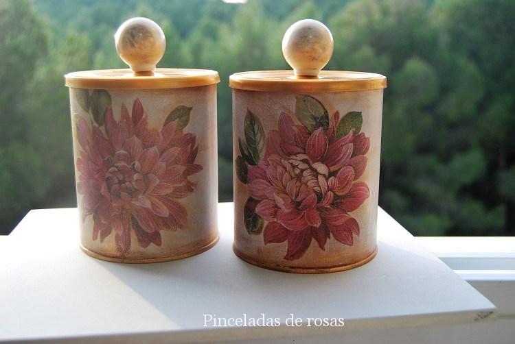 Latas Decoradas Estilo Vintage
