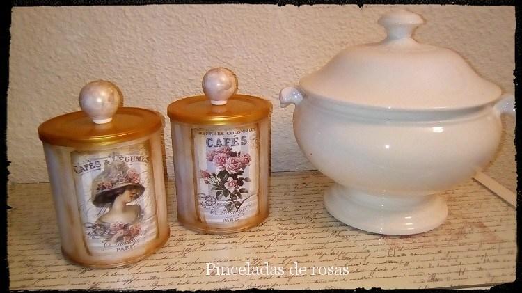 Latas Decoradas Estilo Vintage