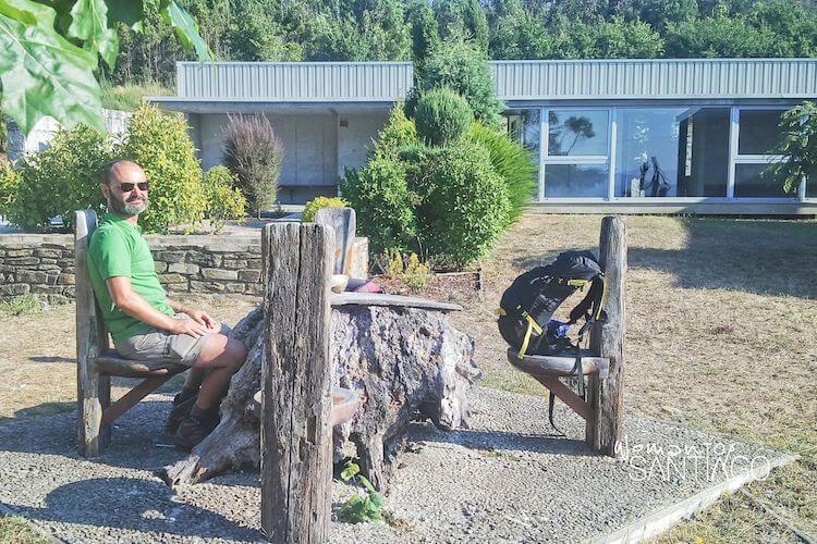 Jan tomando el sol y descansando