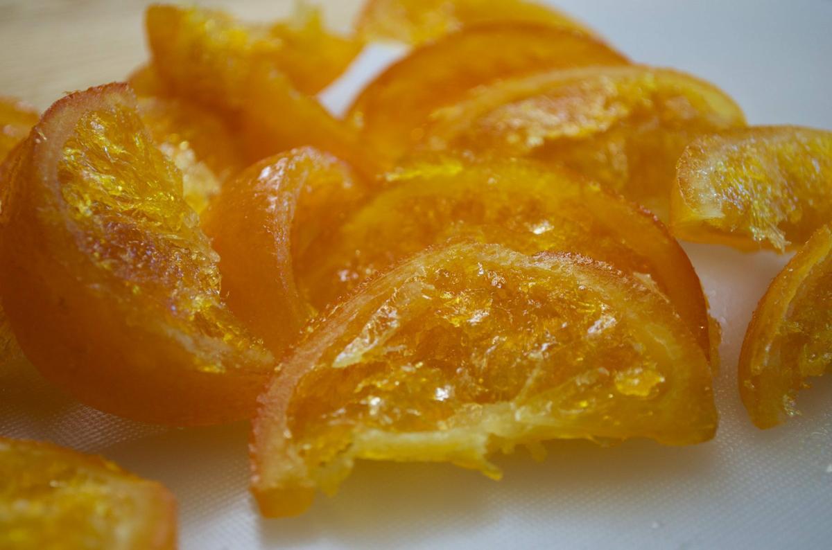 Cupcakes de naranjas confitadas