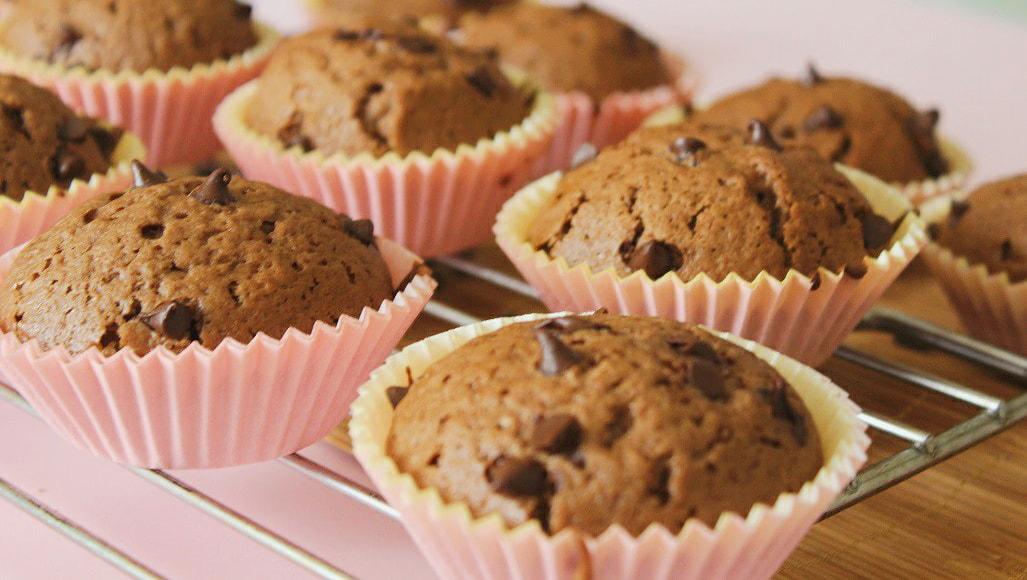 muffins de chocolate