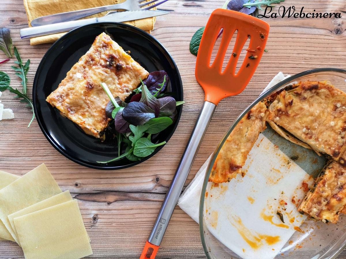 canelones de espinacas y pesto calabrese 