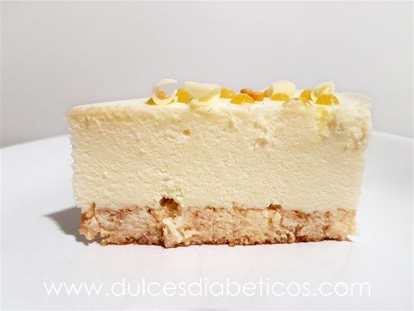 Tarta mousse de chocolate blanco