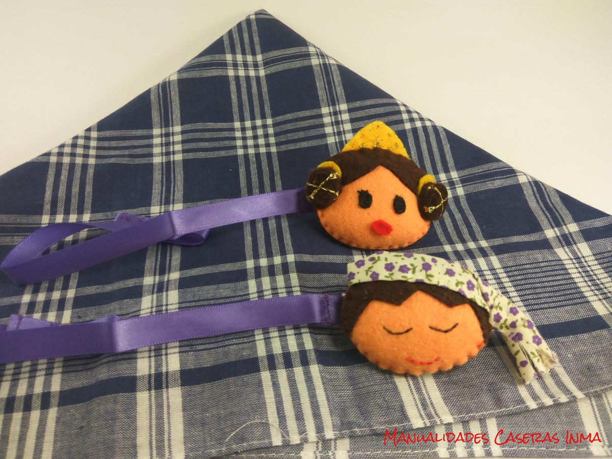 Manualidades Caseras Inma_ Chupetero fallero niña y niño