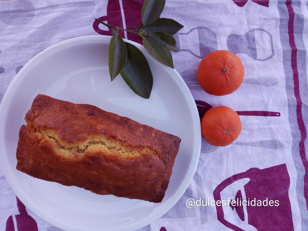 Plumcake de naranja con fruta escarchada Budin ingles de naranja Pastel de frutas de naranja 