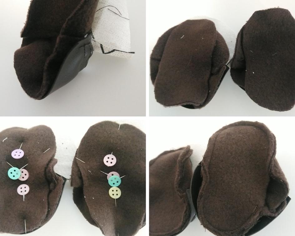 Zapato bebé con detalles de polipiel ¡Con patrones gratis! 