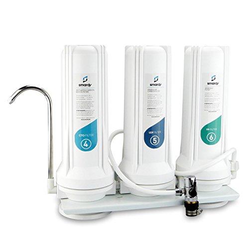 smardy PRO 203 Sistema de agua filtrada, acoplado al grifo – 2000 L/día - filtración 3 fases