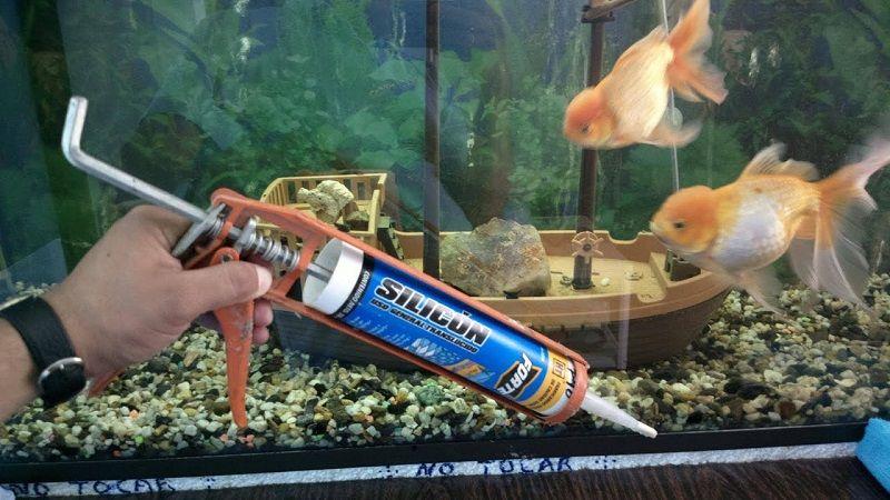 silicona para acuarios