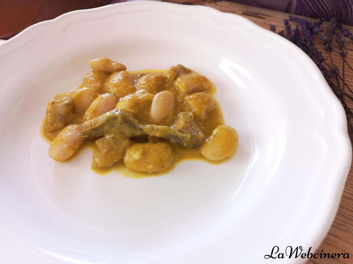 Judiones con bacalao