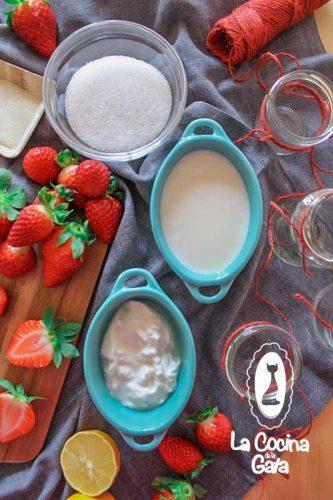 Ingredientes para la Mousse