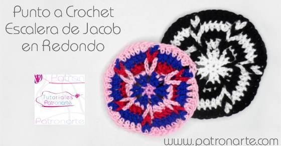 Patrón Crochet Escalera de Jabob en redondo blog