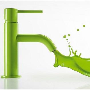  Grifo de lavabo verde Study Colors de Tres Grifería 