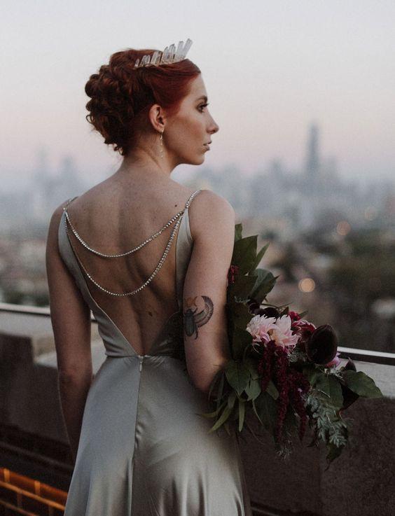 Corona de Cuarzo para Novia