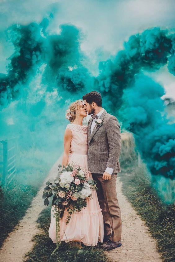 Bombas de humo para Bodas