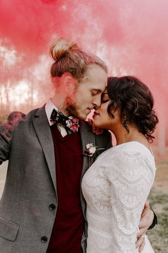 Bombas de humo colores para Bodas