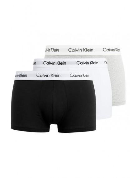 Trunks bÃ¡sicos -pack de 3- (blanco, negro y gris). Calvin Klein