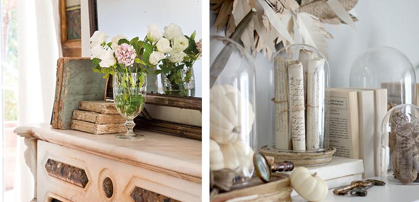 Libros en las repisas