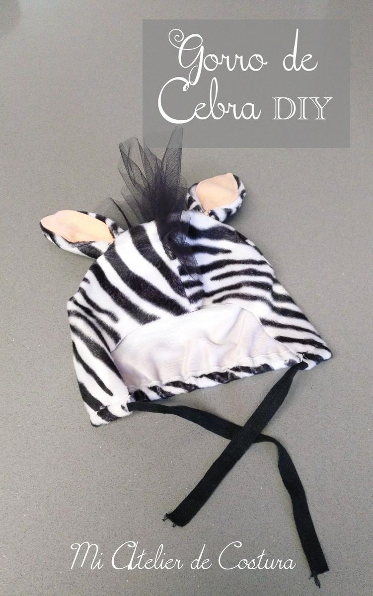 Gorro de cebra para disfraz de bebé DIY. Patrones descargables |  Manualidades
