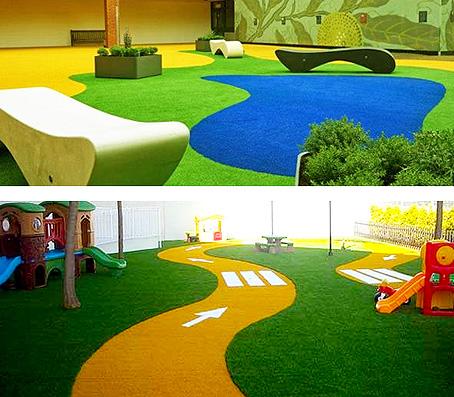 Instalación de césped artificial Portal Jardín