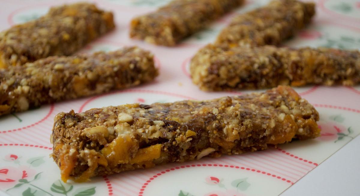 Barritas de higos, mango y avena