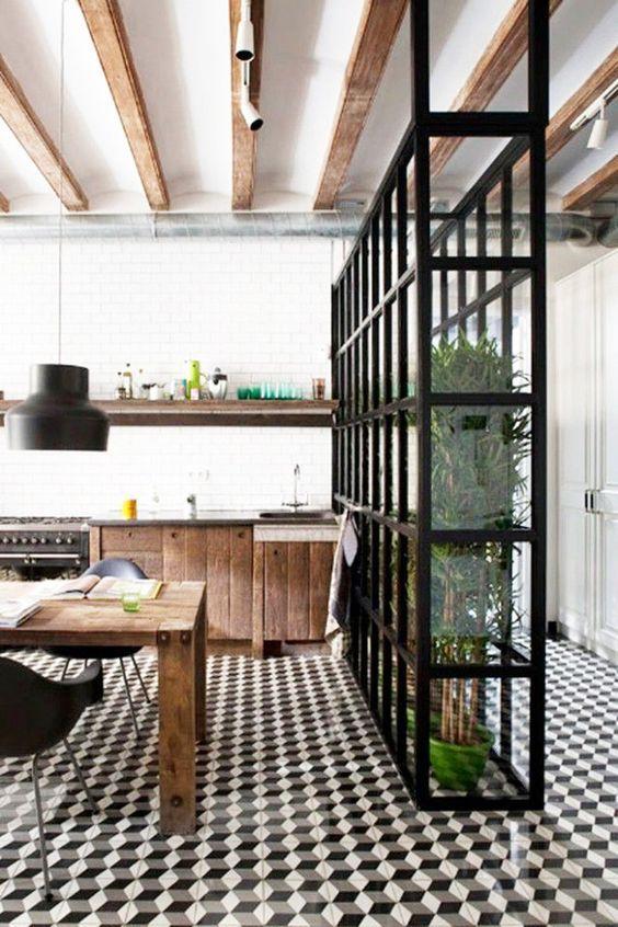 decoralinks| separa ambientes con estructura metalica para plantas