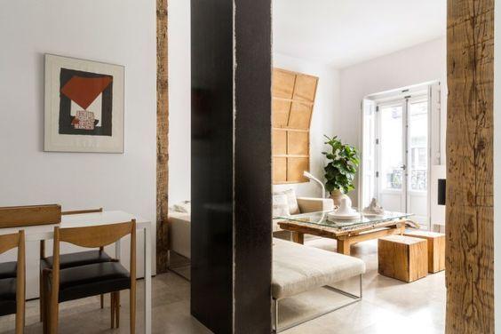 decoralinks | columna metalica para separar estancias