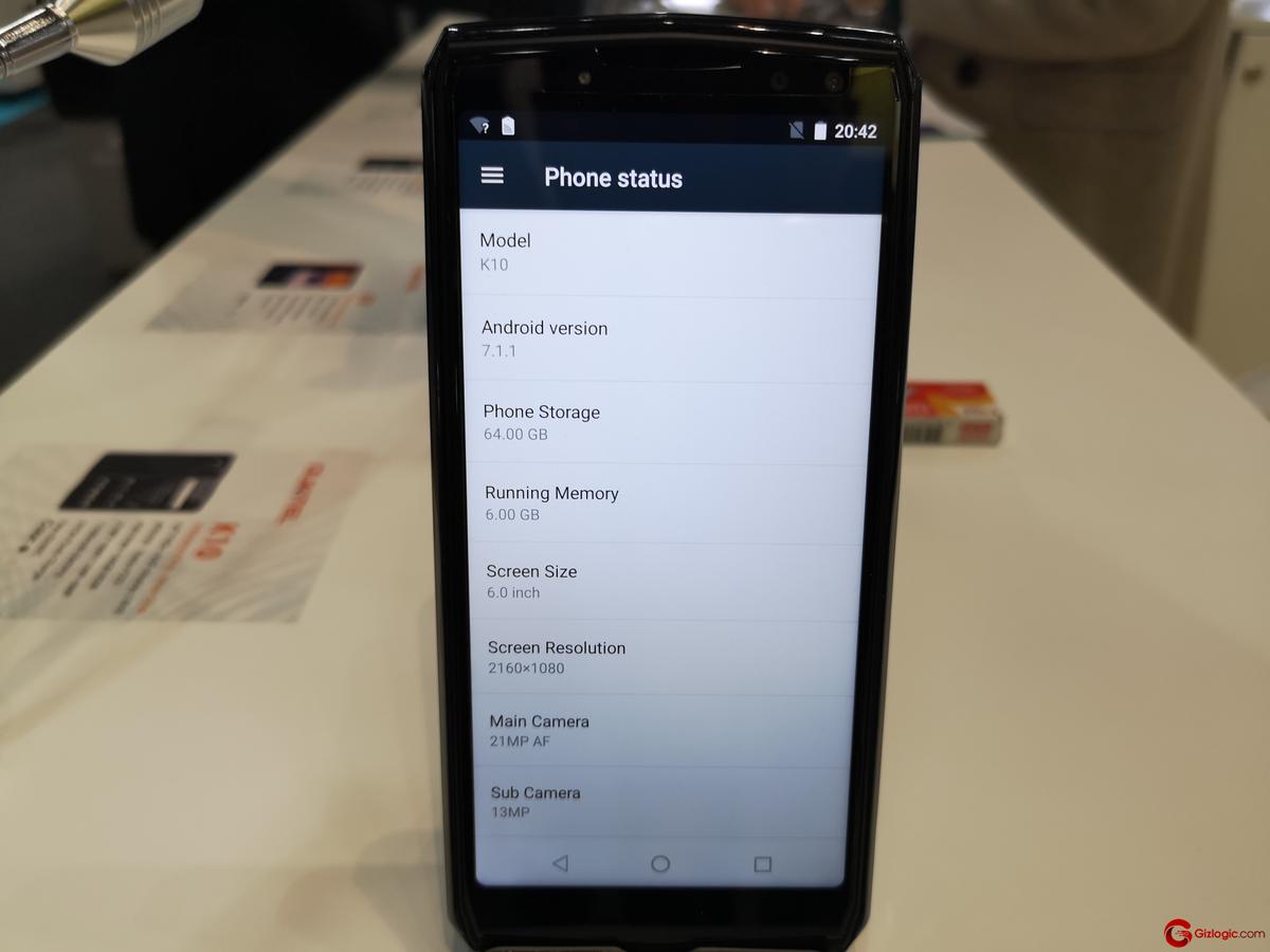 #MWC19: Oukitel K10, Android 7.1