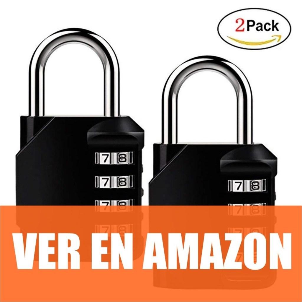 Isyiner - Candado de seguridad 2 Pack