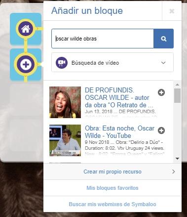Lesson plan en Symbaloo. Crear recurso propio.